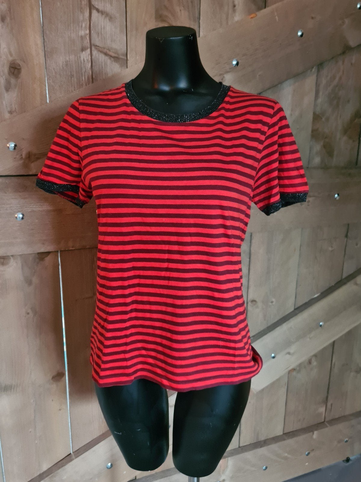 Sissy-Boy gestreept T-shirt met glitterdetails, Sissy-Boy, Ophalen of Verzenden, Zo goed als nieuw, Korte mouw