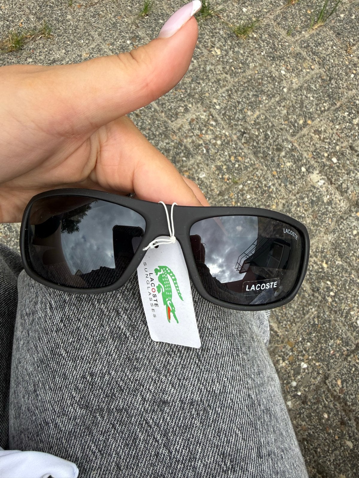Lacoste Zonnebril Zwart - Nieuw met label, Overige merken, Zonnebril, Zwart, Nieuw