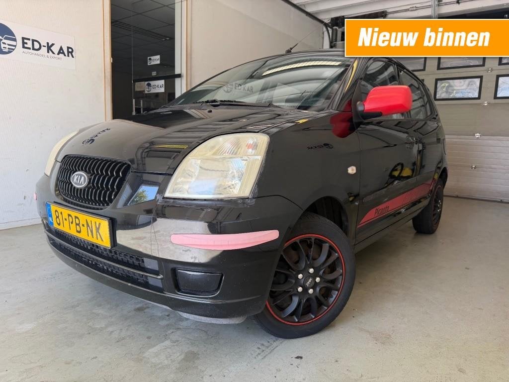 Kia PICANTO 1.1 LXE 5DRS AUTOMAAT RIJDT HEEL GOED NAP APK 8-, Auto's, Kia, Gebruikt, 4 cilinders, Zwart, Airbags