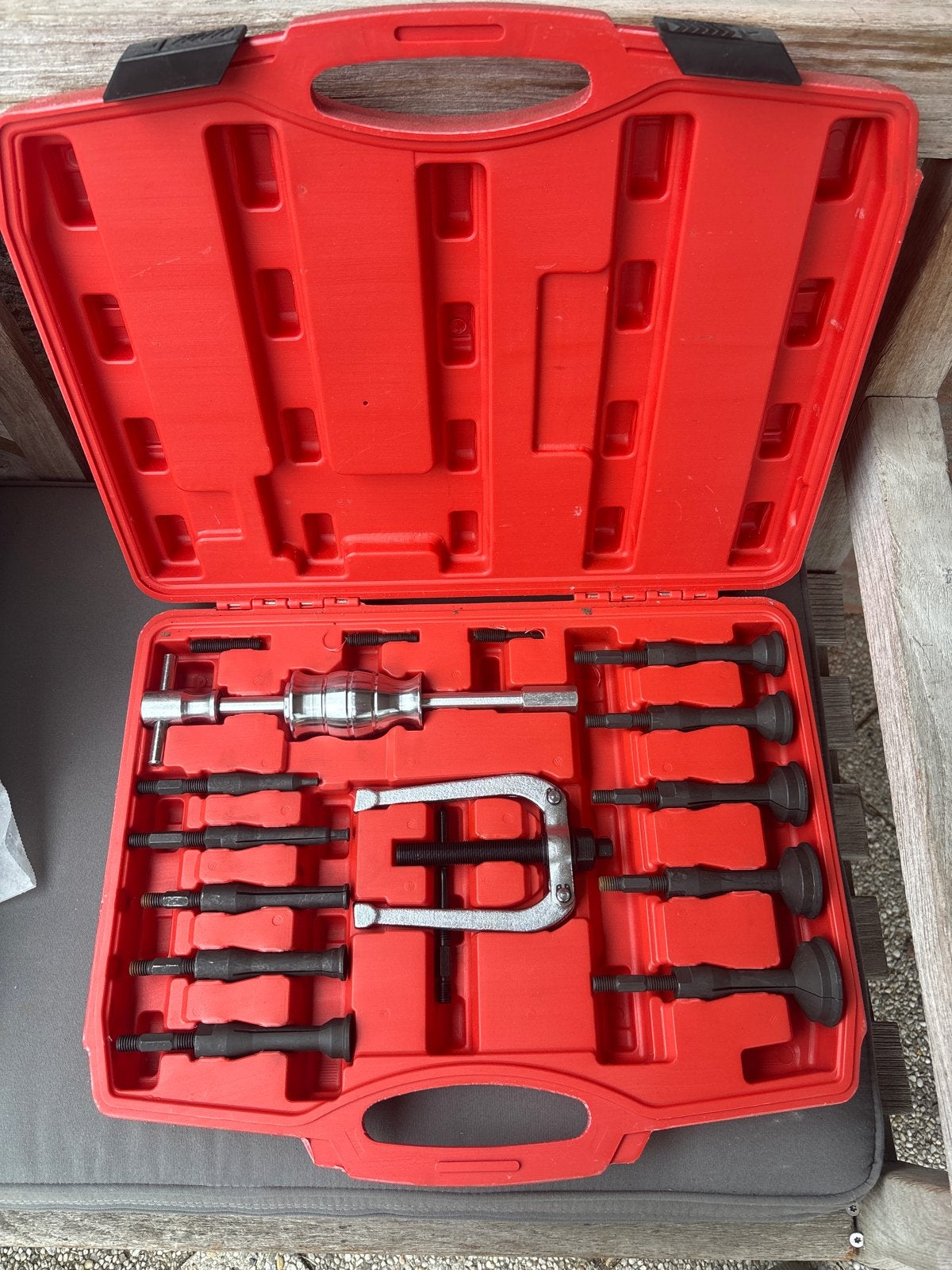 HBM 17-delige Binnenlagertrekkerset, Doe-het-zelf en Verbouw, Gereedschap | Handgereedschap, Ophalen of Verzenden, Zo goed als nieuw