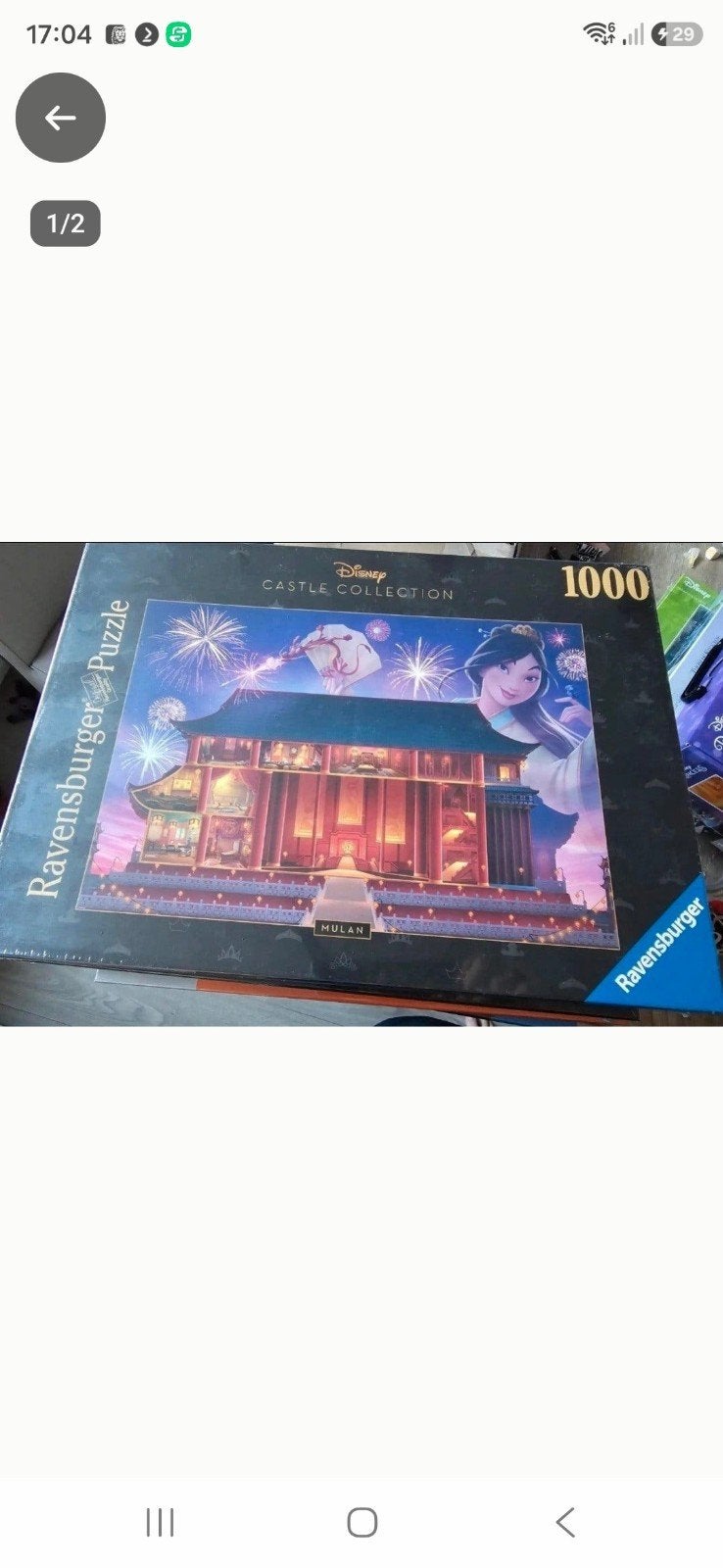 Nieuwe Disney Mulan Ravensburger puzzel 1000 stukjes, Ophalen of Verzenden, Meer dan 50 stukjes, Nieuw, 6 jaar of ouder