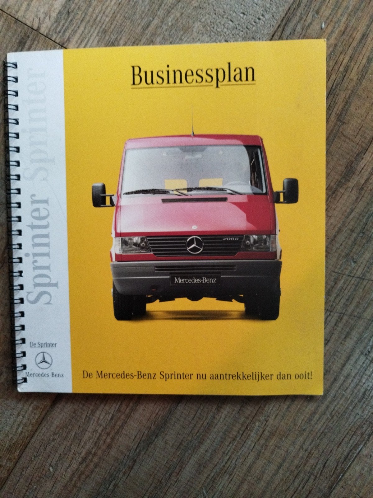 Mercedes-Benz Sprinter Businessplan 1995 - 38 pagina's, Boeken, Zo goed als nieuw, Mercedes-Benz, Mercedes, Ophalen of Verzenden