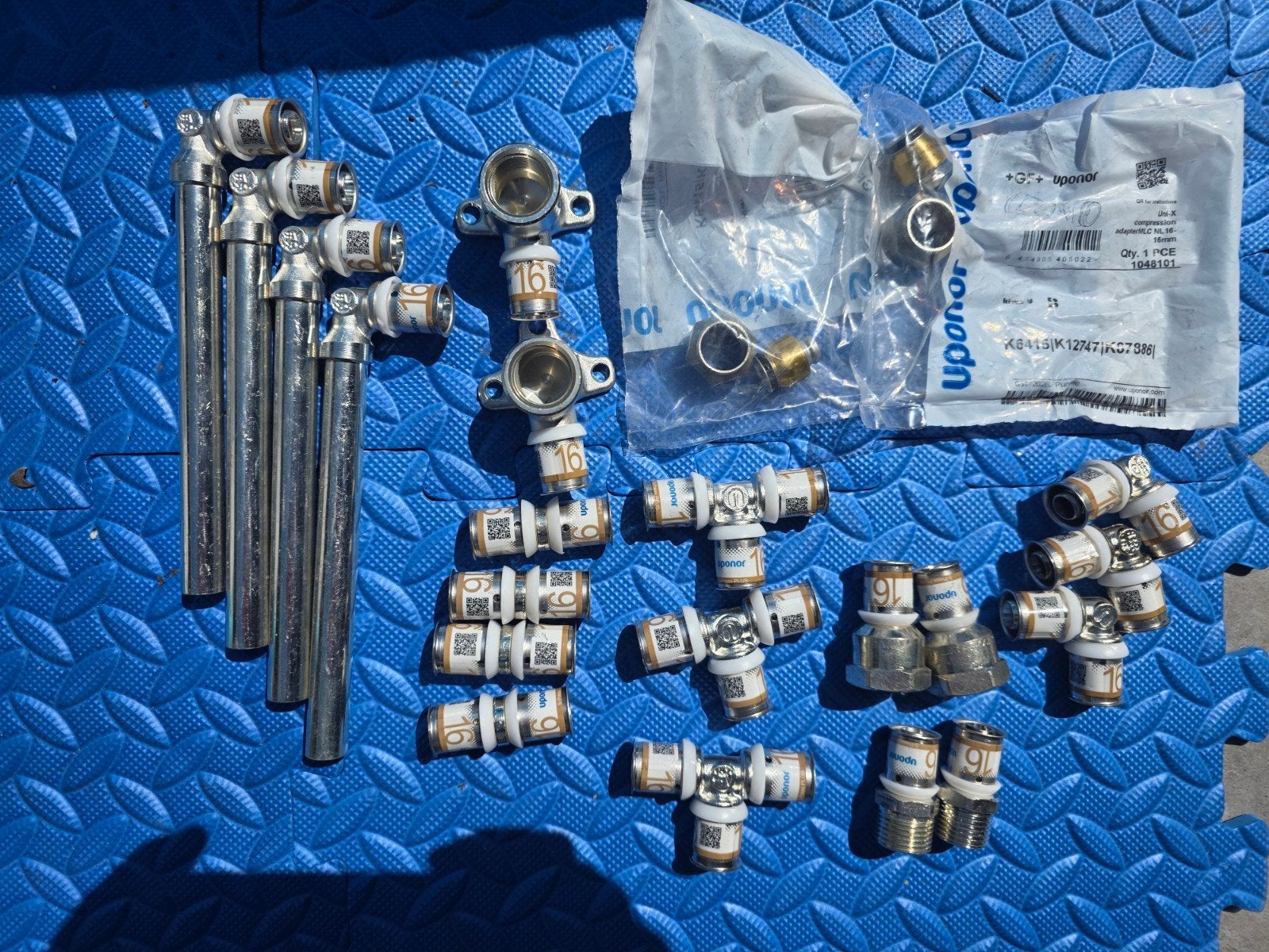 Uponor 16 fitting, Doe-het-zelf en Verbouw, Sanitair, Nieuw, Overige typen, Ophalen of Verzenden