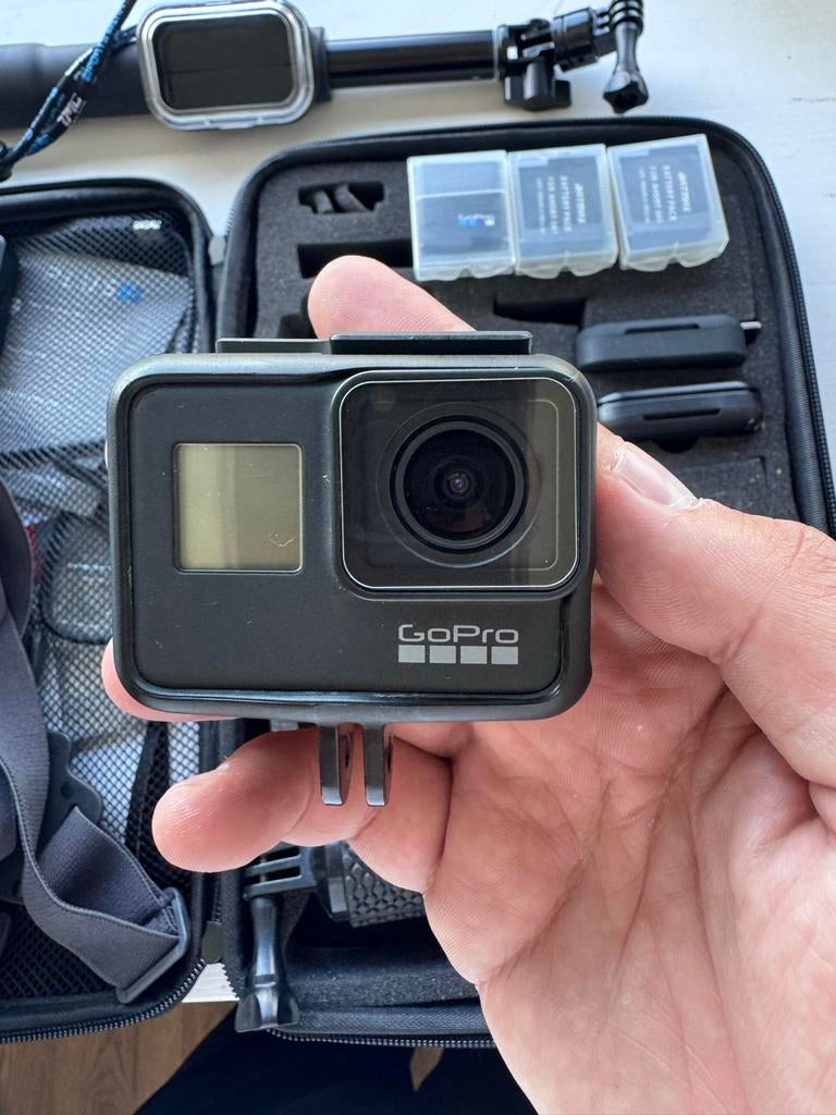 GoPro Hero 7 Black met accessoires, Audio, Tv en Foto, Actiecamera's, Ophalen of Verzenden, Zo goed als nieuw, GoPro