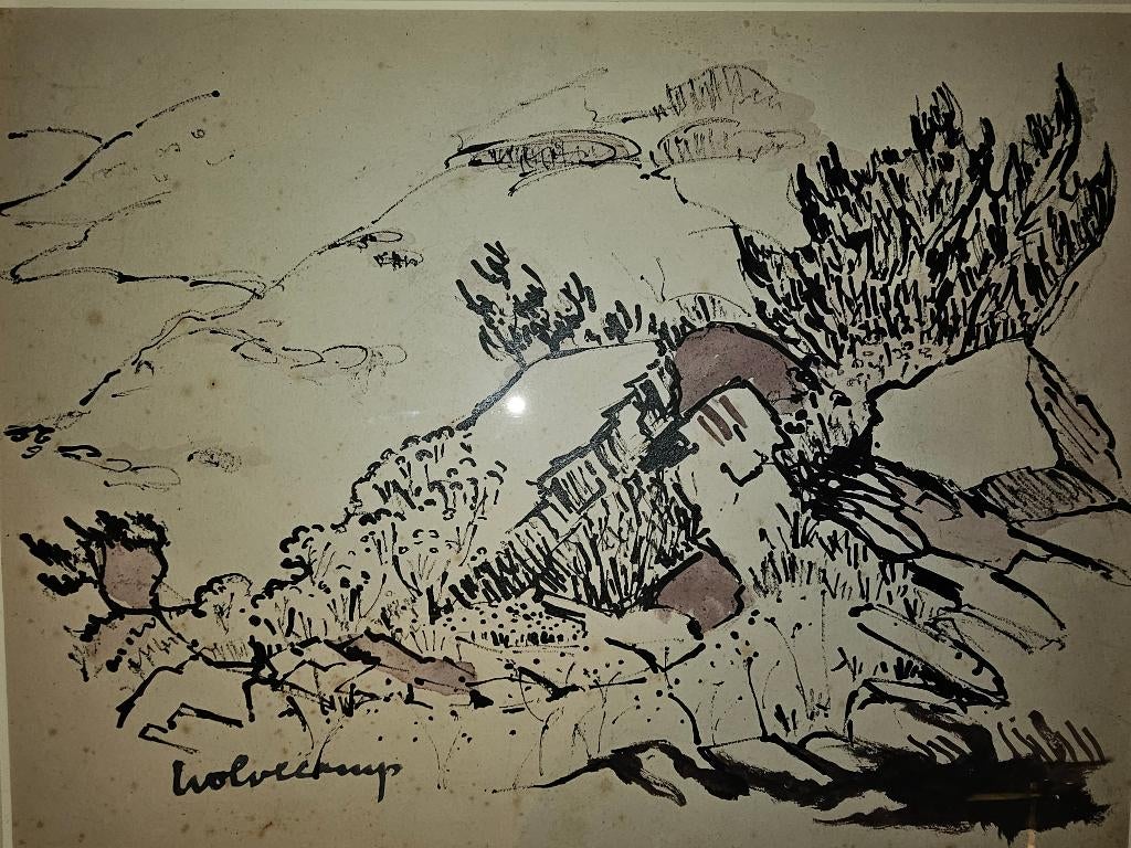 Theo Wolvecamp  Aquarel, Ophalen