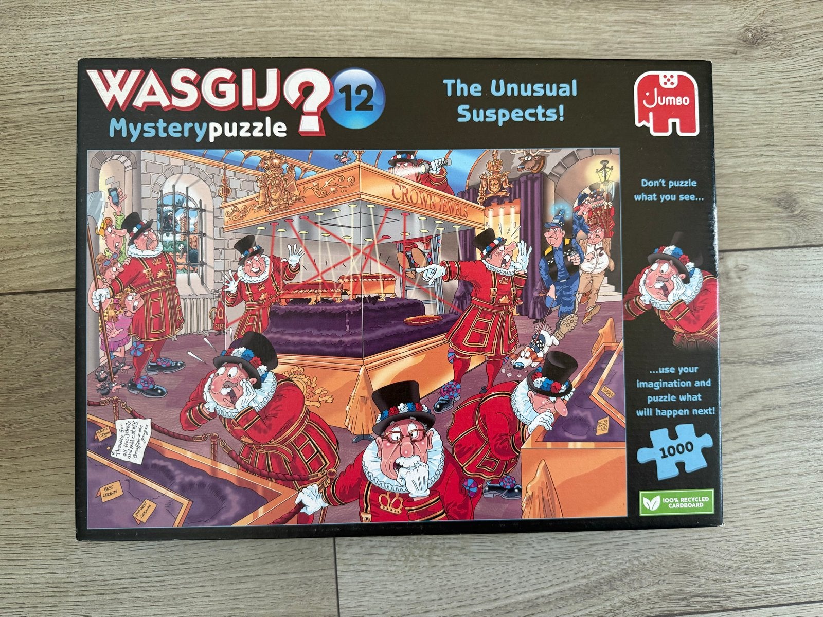 Wasgij Mystery Puzzel 12: The Unusual Suspects (1000 stukjes, Ophalen of Verzenden, 500 t/m 1500 stukjes, Gebruikt, Legpuzzel
