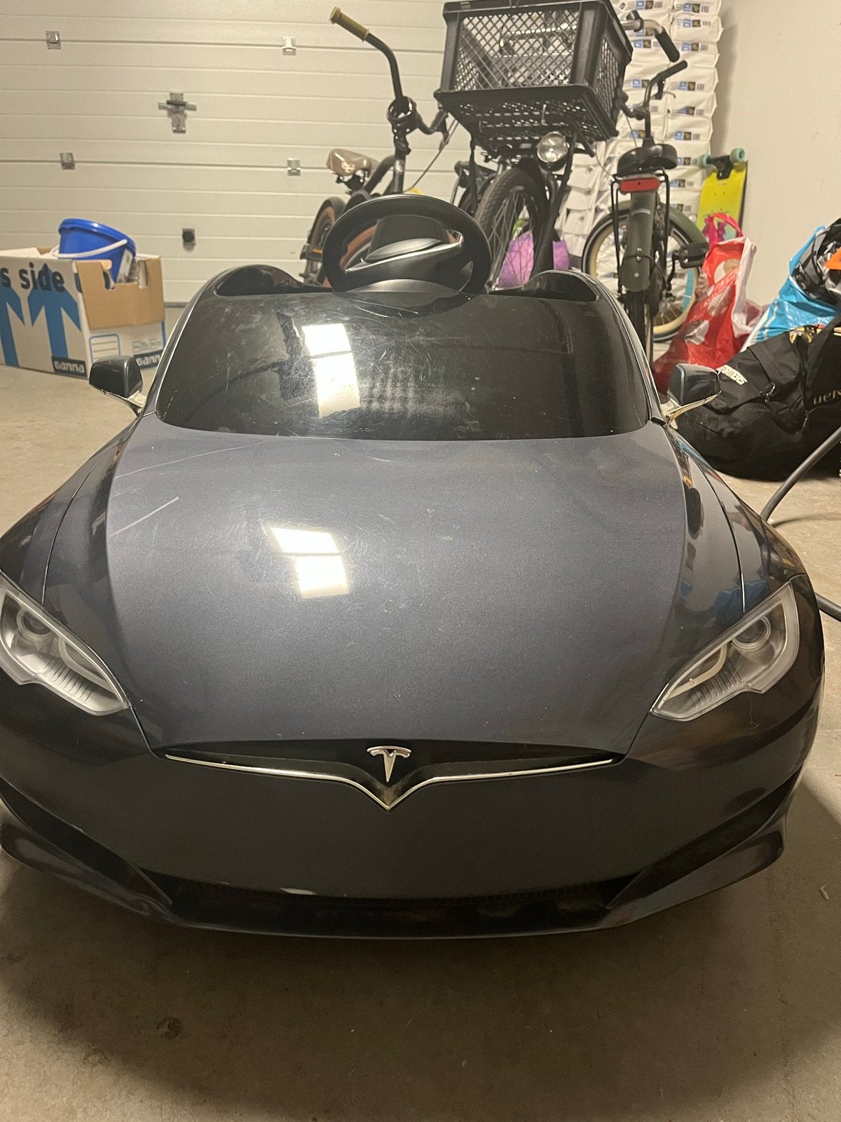Tesla Model S elektrische kinderauto, Ophalen, Gebruikt, Trapvoertuig