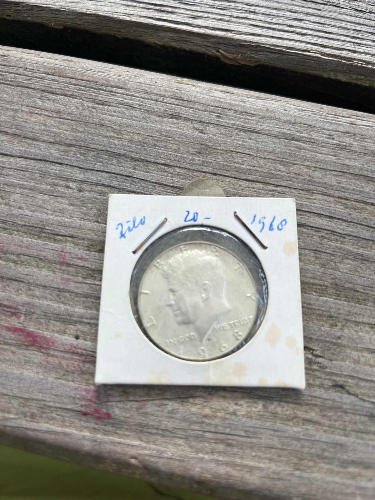 Zilveren Kennedy Half Dollar 1968, Ophalen of Verzenden, Losse munt, Zilver