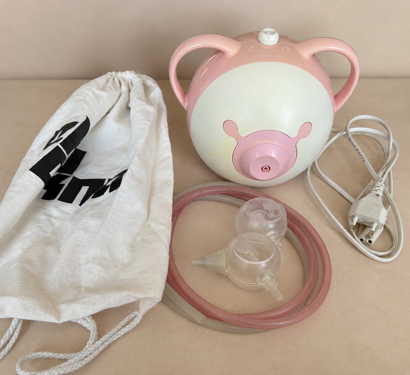 Nosiboo Pro Elektrische Neuszuiger – Roze – Compleet, Kinderen en Baby's, Ophalen of Verzenden, Zo goed als nieuw