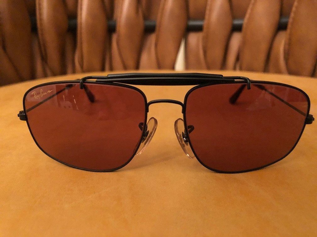 Vintage B&L Ray-Ban Explorer outdoorsman Driver zonnebril E1, Ray-Ban USA, Zonnebril, Zwart, Ophalen of Verzenden