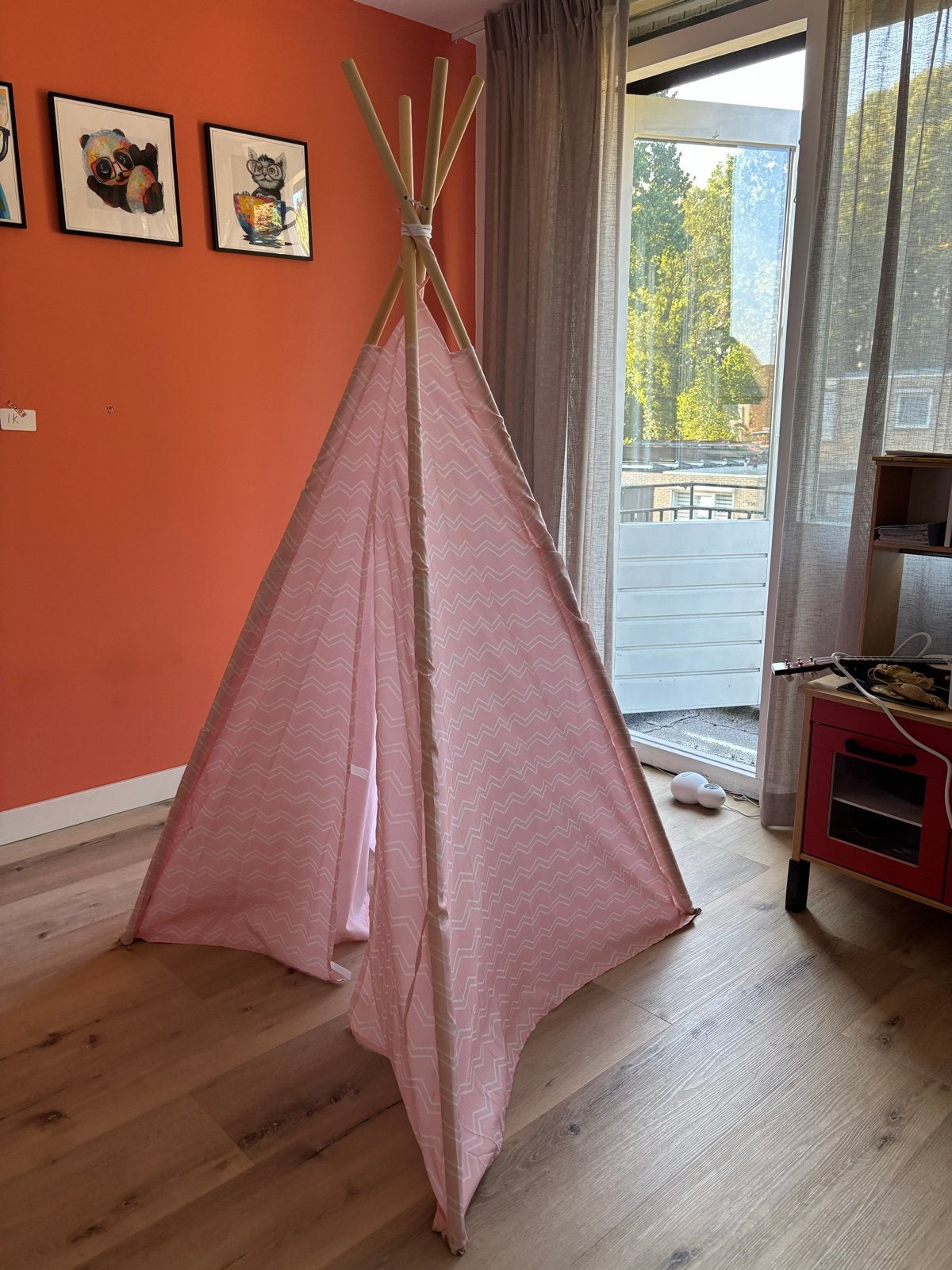 Roze tipi tent voor kinderen, Kinderen en Baby's, Speelgoed | Speeltenten, Ophalen, Gebruikt