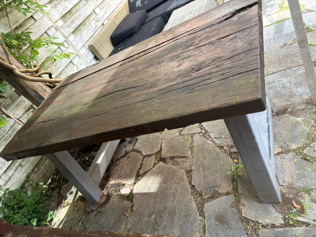Houten tuintafel, Ophalen, Gebruikt, Rechthoekig, Hout