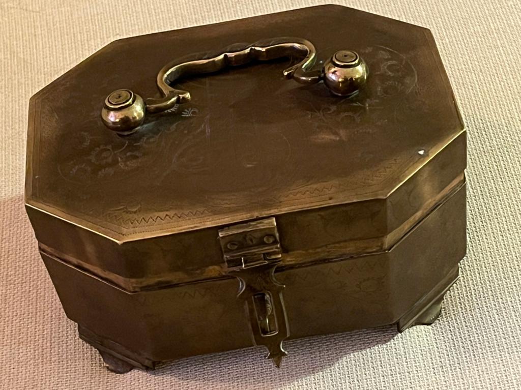 Messing sieraden kist, Ophalen of Verzenden, Overige materialen
