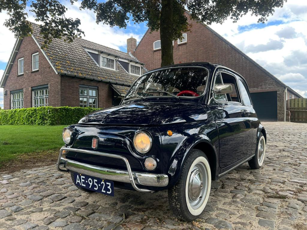 Oldtimer Fiat 500 0.5 L 1972 Blauw, 514 kg, Overige kleuren, Particulier, Geïmporteerd