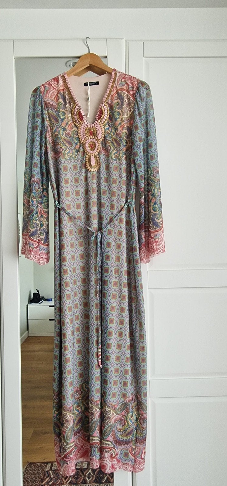 Ana Alcazar Lange Boho Jurk Maat 40 met Kralen, Kleding | Dames, Maat 38/40 (M), Meerkleurig, Ophalen of Verzenden, Zo goed als nieuw