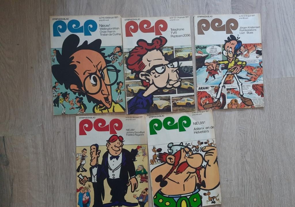 Pep Stripweekblad - Diverse uitgaven uit 1970 en 1971, Meerdere stripboeken, Ophalen of Verzenden, Gelezen