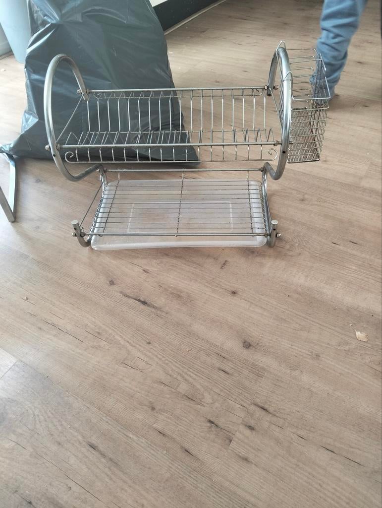 Ruhhy afdruiprek - ijzer - met wateropvangbak, Huis en Inrichting, Keuken | Keukenbenodigdheden, Ophalen, Nieuw