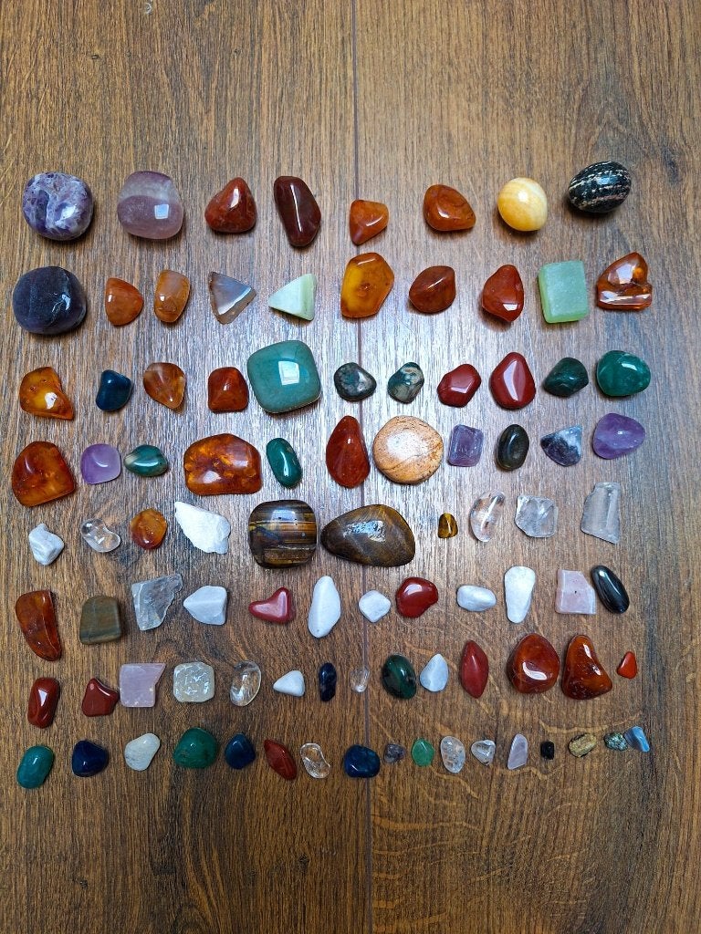 Grote Set Edelstenen & Mineralen – Trommelstenen Mix, Verzenden, Zo goed als nieuw