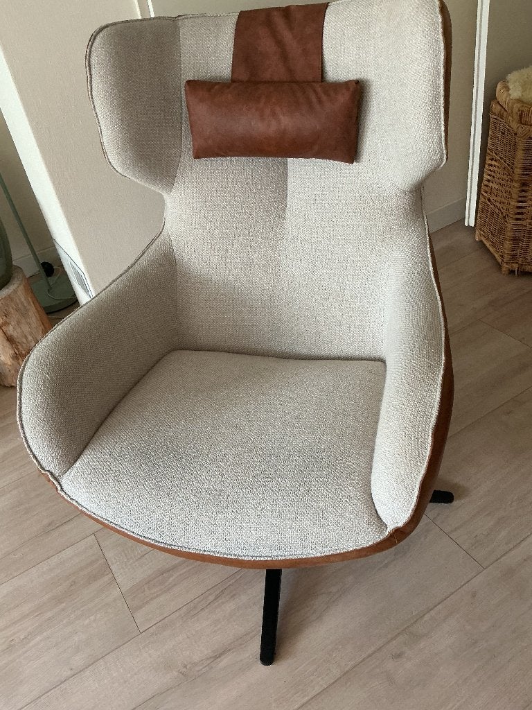 Design draai ( relax) fauteuil, Huis en Inrichting, Fauteuils, Gebruikt, 50 tot 75 cm, Ophalen