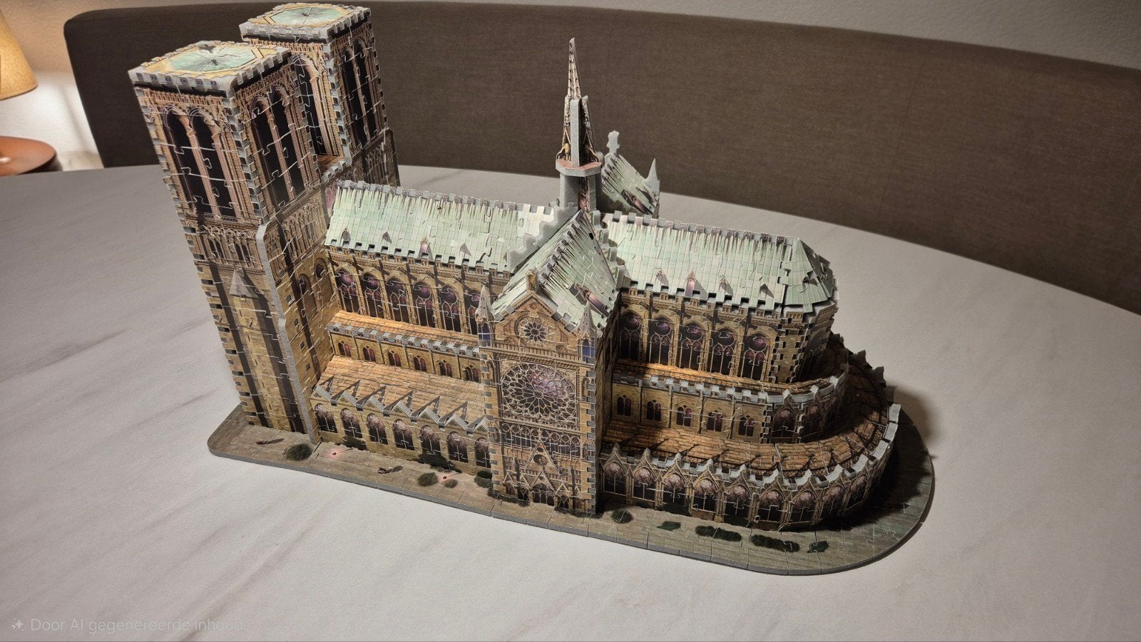 3D Puzzel Notre Dame - 952 Stukjes, Ophalen of Verzenden, 500 t/m 1500 stukjes, Gebruikt, Rubik's of 3D-puzzel