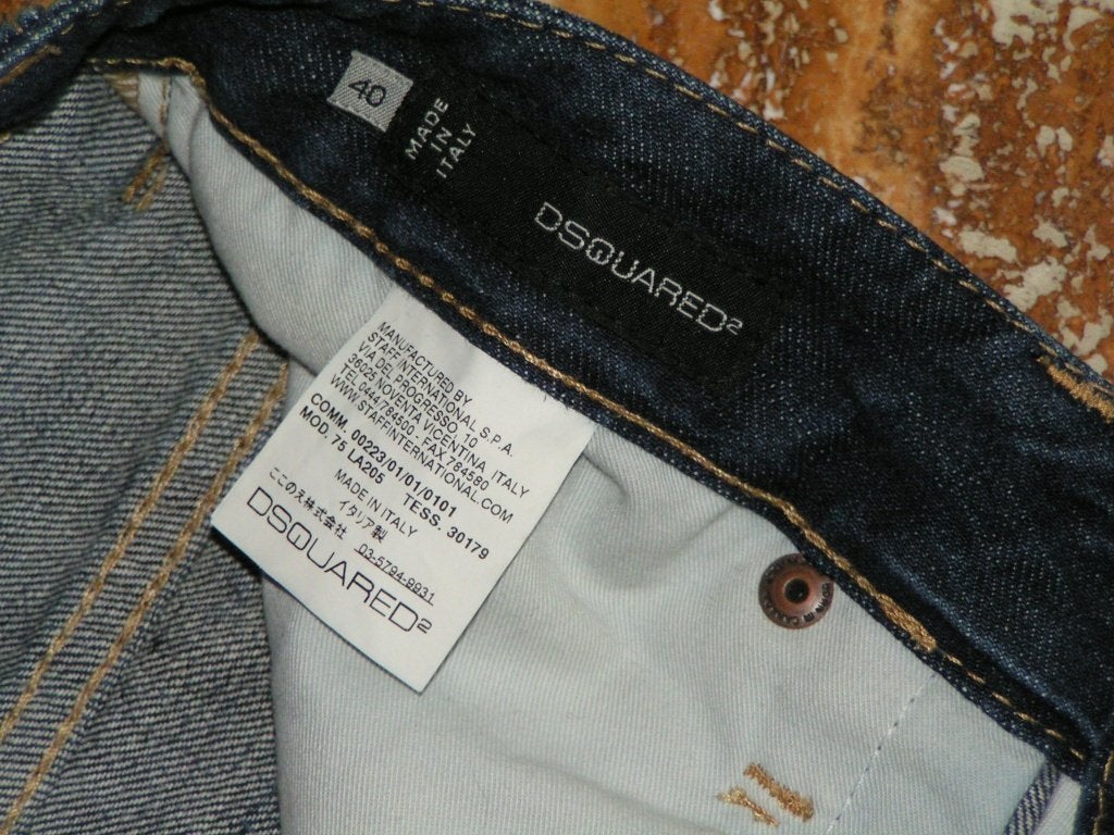 DSQUARED 7/8 spijkerbroek,Mt 40 ,jeans maat is 29/30) topst, Tweedehands, Dsquared2, Blauw, Tweedehands