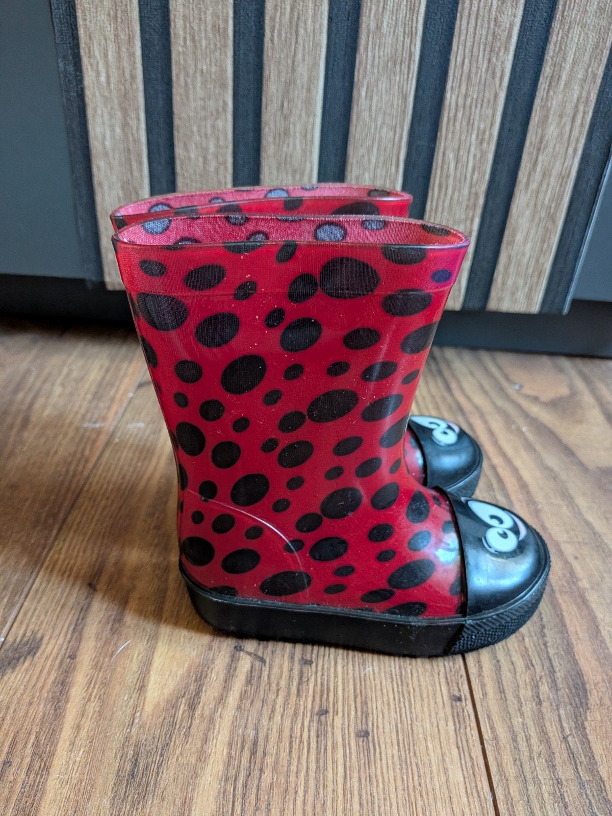 Lieveheersbeestje regenlaarzen maat 24, Gebruikt, Jongen of Meisje, Ophalen of Verzenden, Laarzen