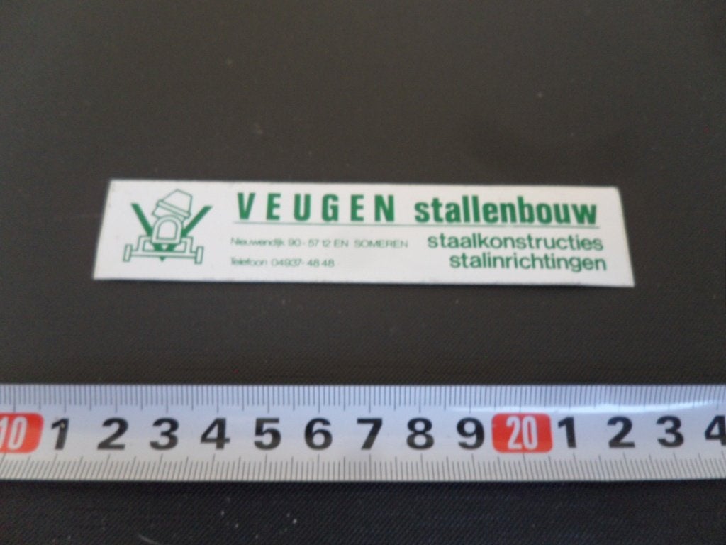 sticker Someren VEUGEN STALLENBOUW Nieuwendijk 90, Verzamelen, Ophalen, Zo goed als nieuw