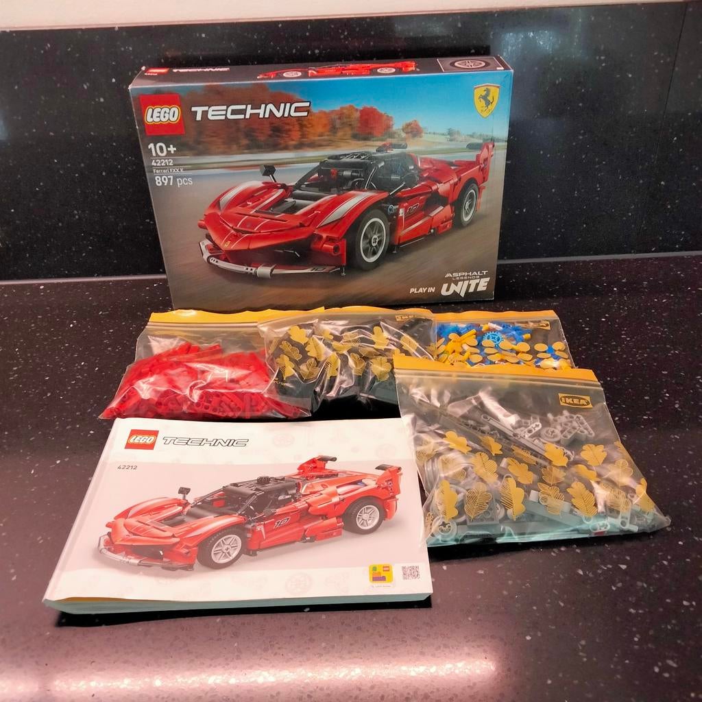 Lego Technic 42212 Ferrari FXX K, Overige merken, Auto, Groter dan 1:32, Ophalen of Verzenden