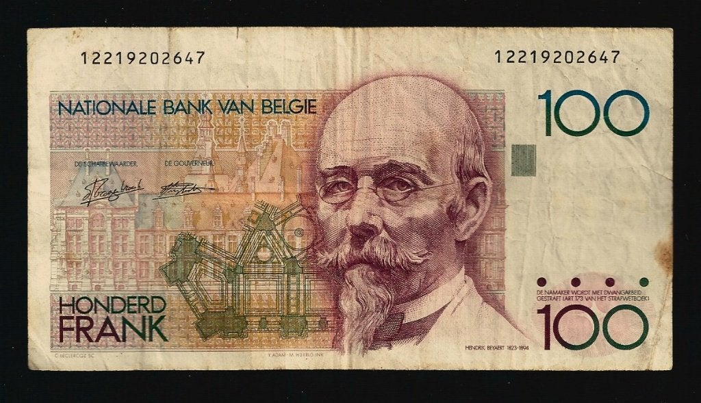 Bankbiljet - 100 Frank België - gecirculeerd, Ophalen of Verzenden, Los biljet