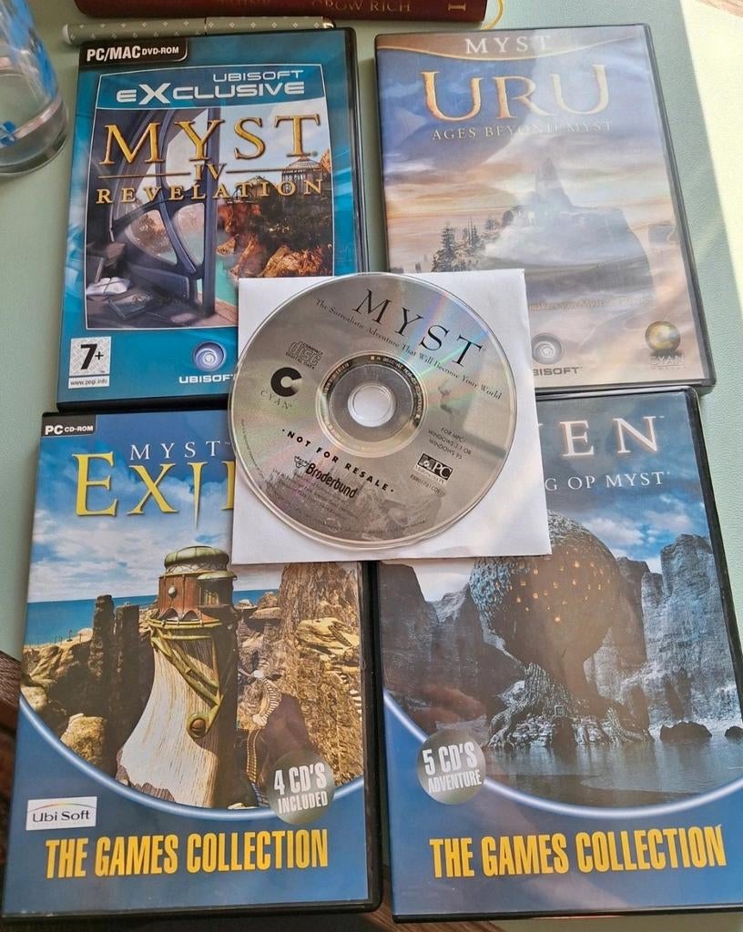 Myst PC Games Collection - Avontuur & Puzzel, Spelcomputers en Games, Games | Pc, Gebruikt, Puzzel en Educatief, 1 speler, Vanaf 7 jaar