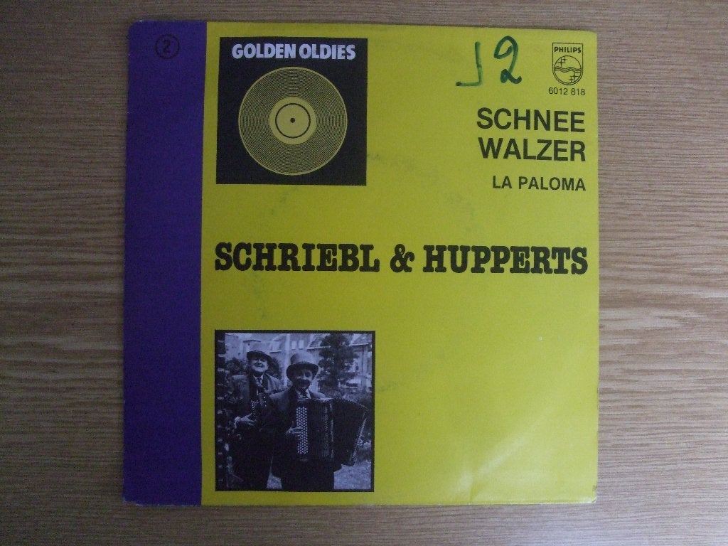 SCHRIEBL & HUPPERTS     SCHNEE WALZER / LA PALOMA, Cd's en Dvd's, 7 inch, Single, Ophalen of Verzenden, Pop