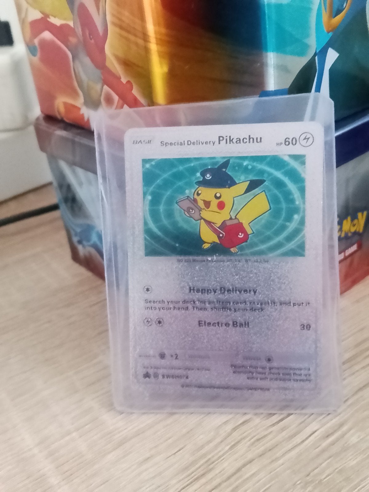 Special Delivery Pikachu Pokemon kaart, Ophalen of Verzenden, Zo goed als nieuw, Losse kaart