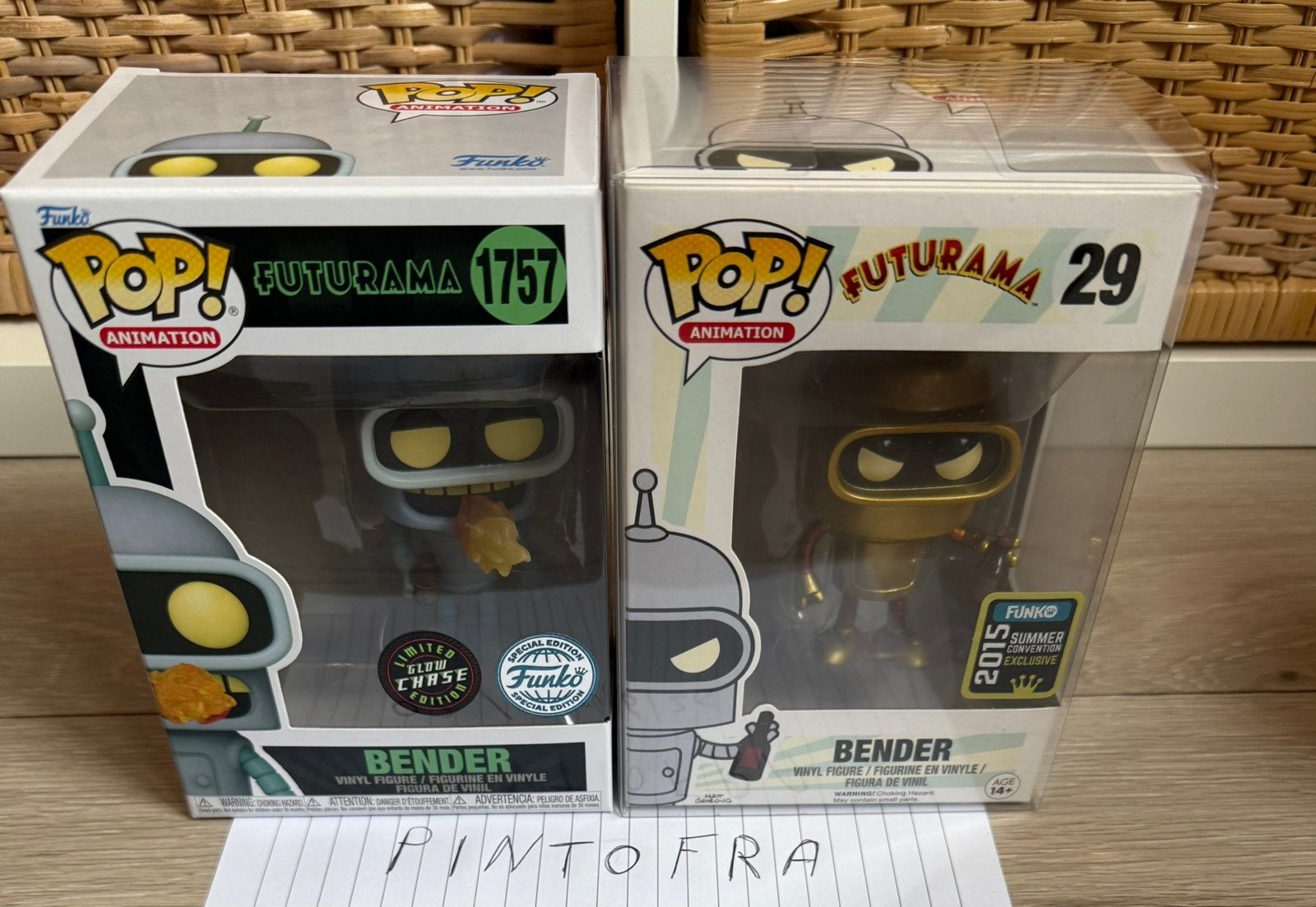 Funko pop! Futurama bender set 29 gold 1757 chase, Verzamelen, Ophalen of Verzenden, Zo goed als nieuw