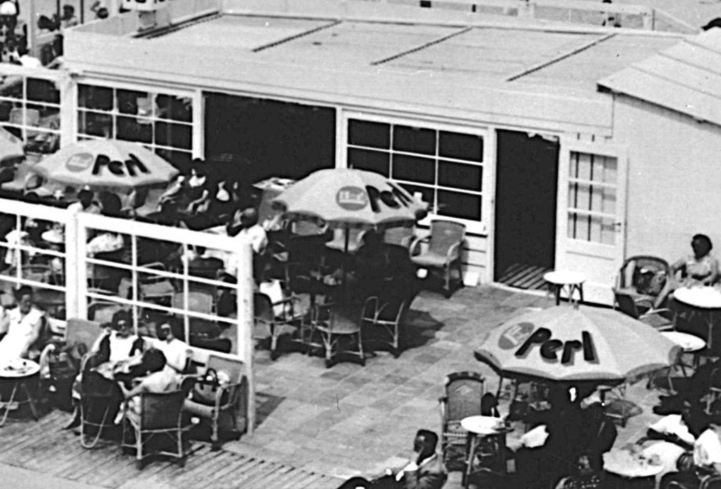 700042	Zandvoort	1968 Strandpaviljoen 10	Gelopen, Ophalen of Verzenden, 1960 tot 1980, Gelopen, Noord-Holland