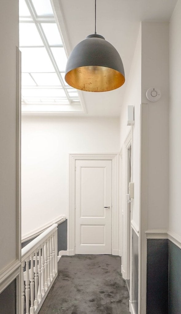 Klassiek-moderne hanglamp, Ophalen, E27 (groot), Zo goed als nieuw, Klassiek-modern (Oosterse look)