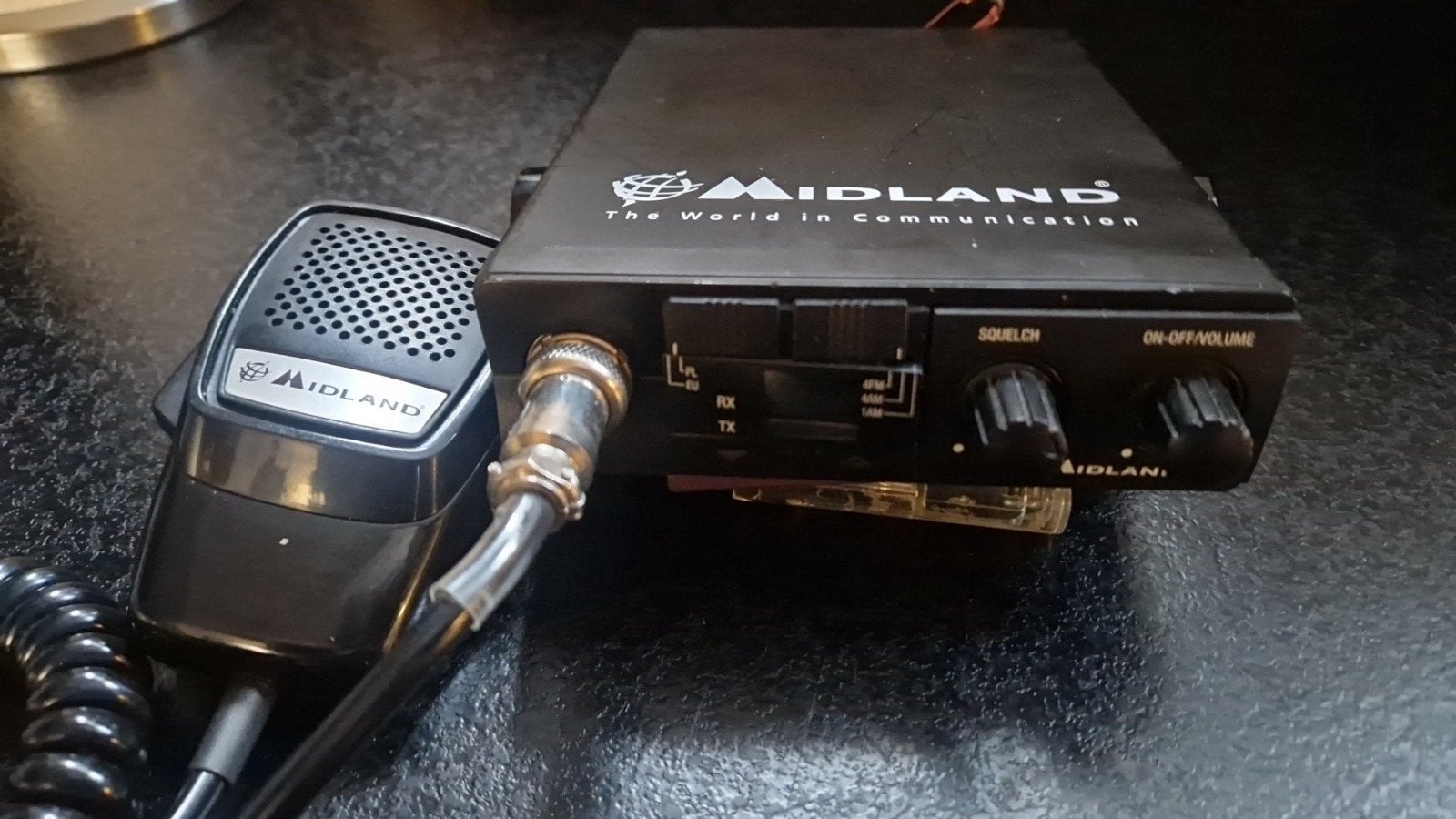 Midland 200 27mc bakje + Omvormer  24v-12v, Ophalen of Verzenden, Overige merken