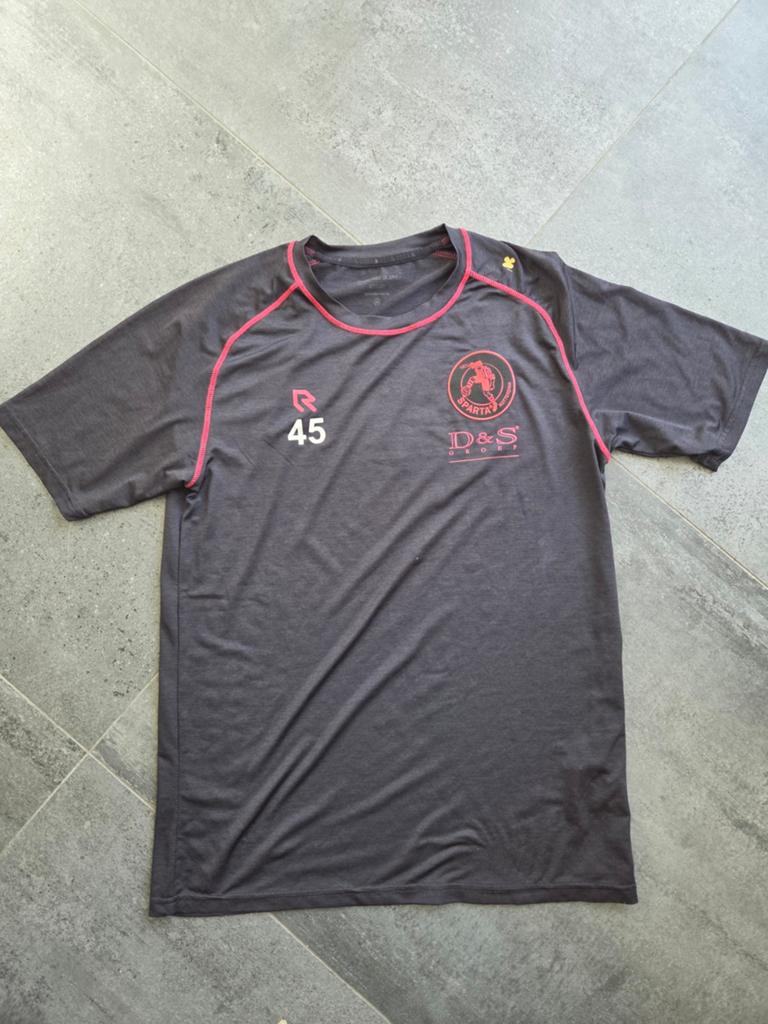 Zwart Robey sportshirt Sparta Rotterdam - Maat M, Maat 48/50 (M), Ophalen of Verzenden, Gedragen, Robey