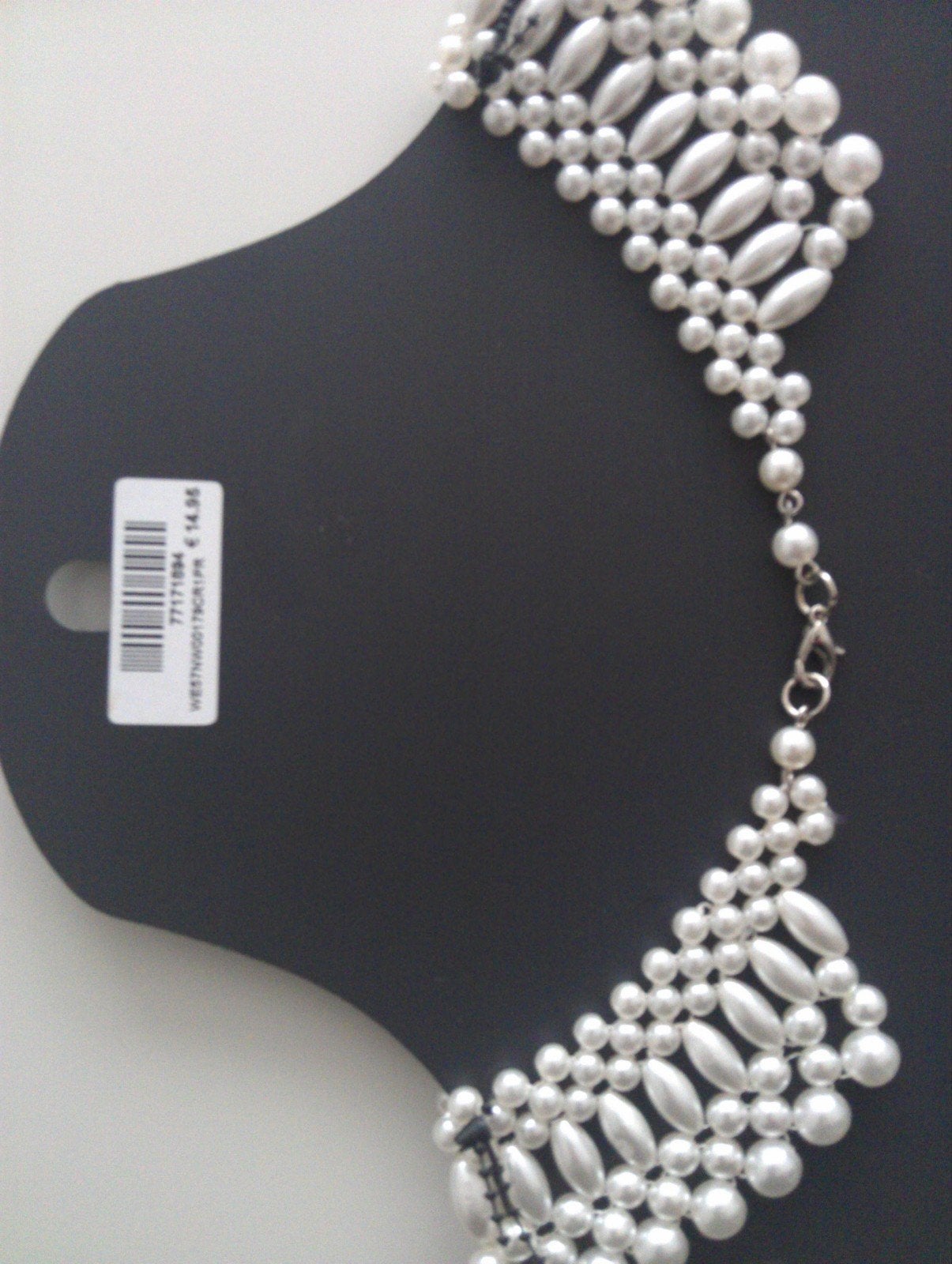 parel kraag  parel colje  ketting, Ophalen of Verzenden, Wit