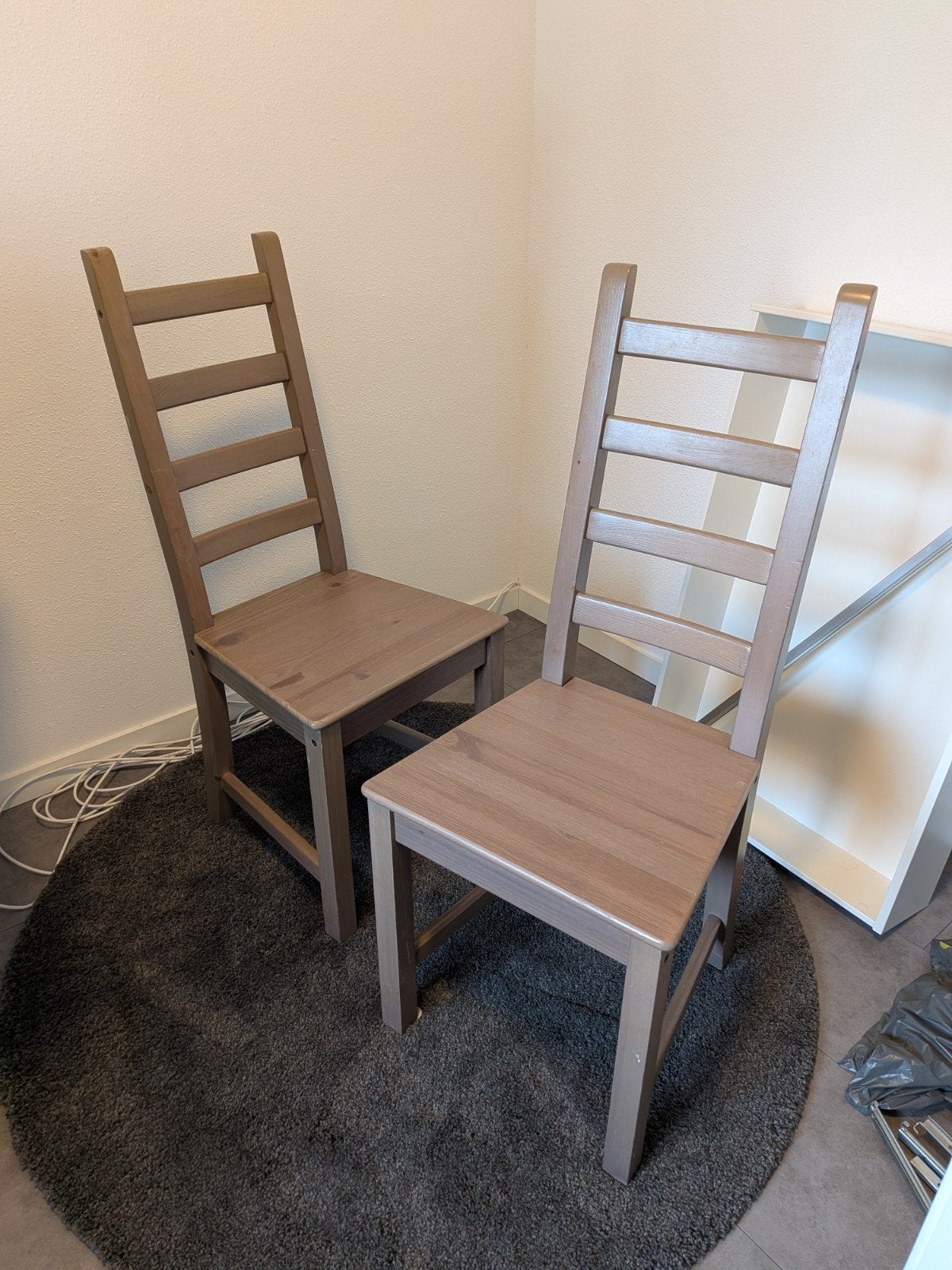 Twee mooie houten stoelen, Ophalen, Gebruikt, Twee, Bruin
