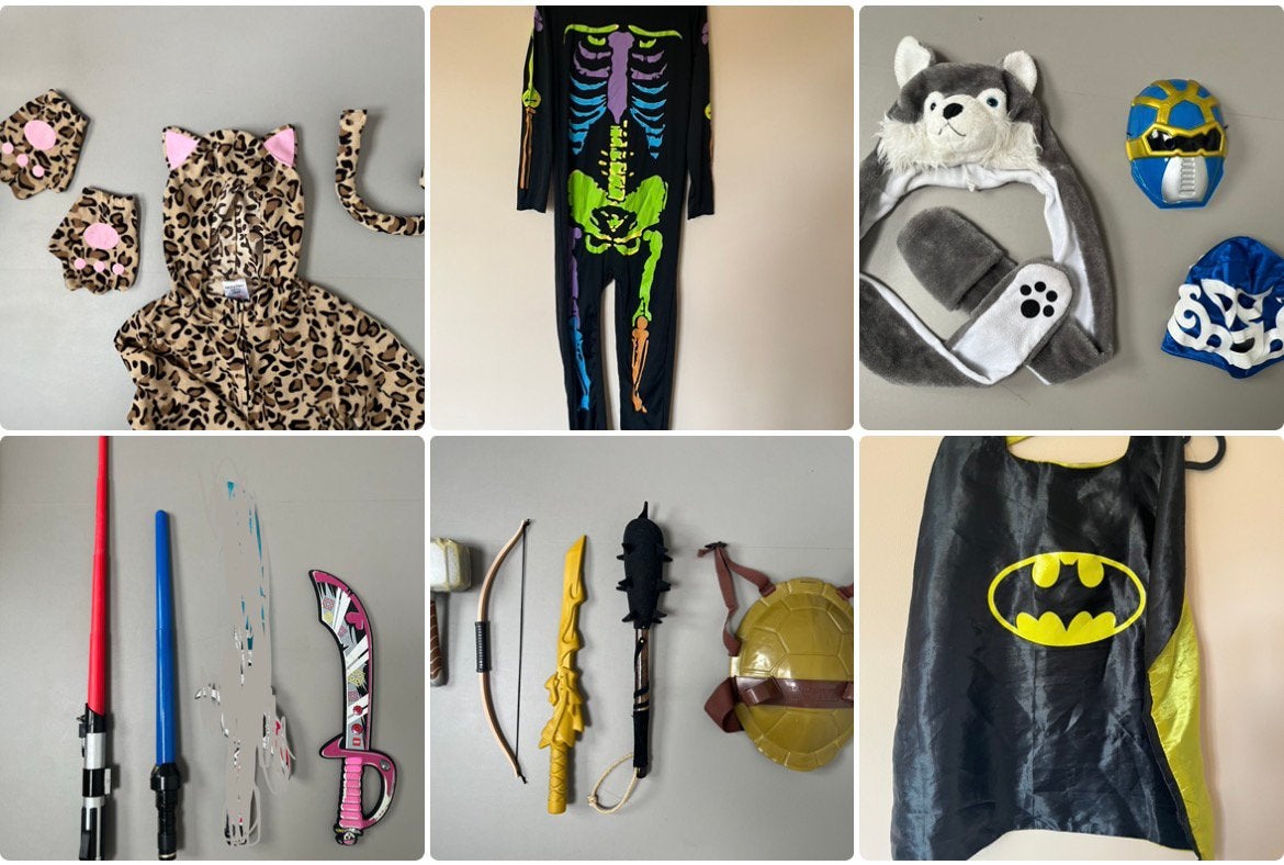 Diverse verkleedkleren / Halloween kostuums, Ophalen of Verzenden, Zo goed als nieuw, 158 t/m 164, Jongen of Meisje