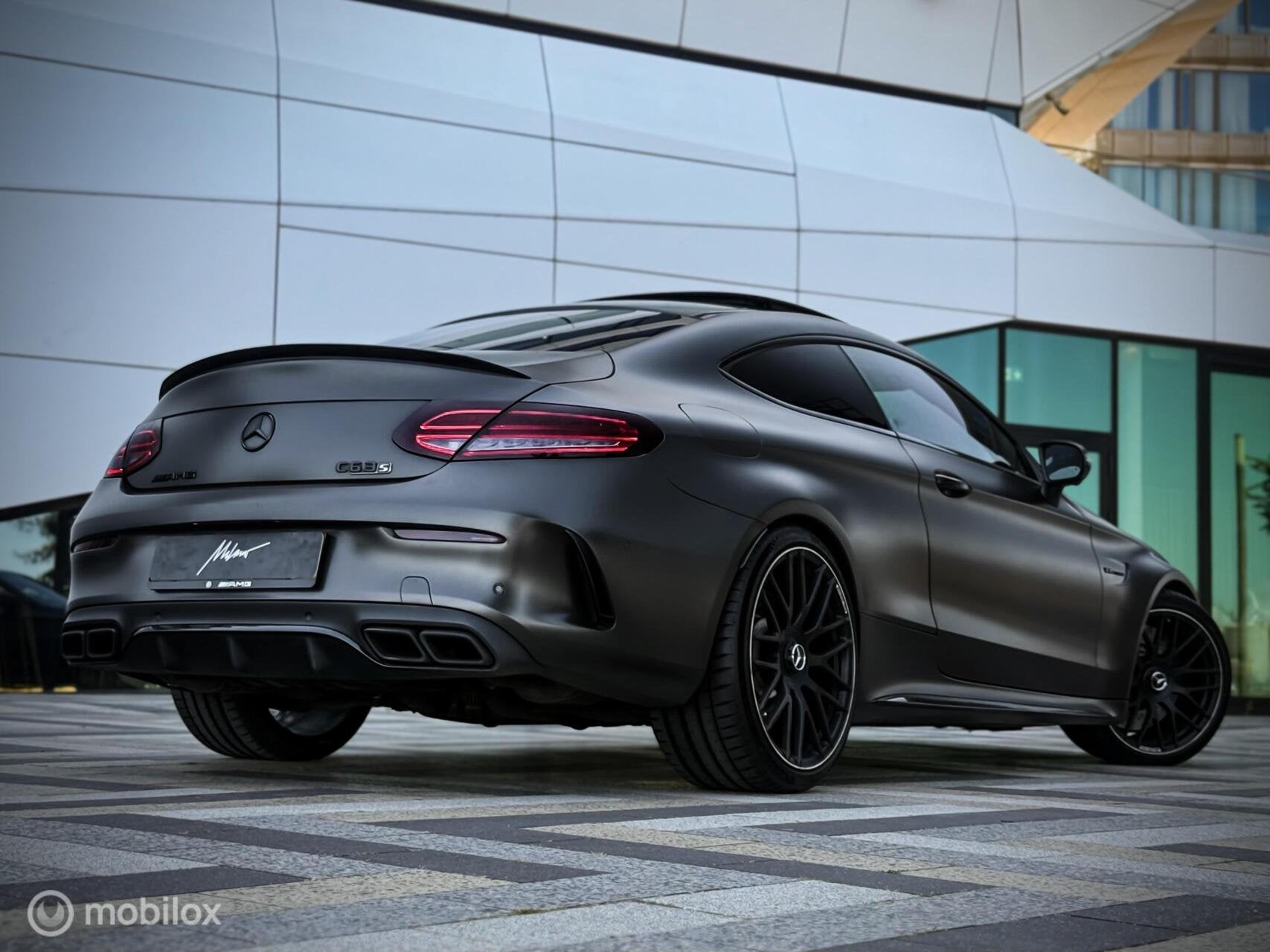Mercedes C-klasse Coupé AMG 63 S |Pano|Kuip|HUD|Burmester|M, Auto's, Automaat, Achterwielaandrijving, Gebruikt, 4 stoelen