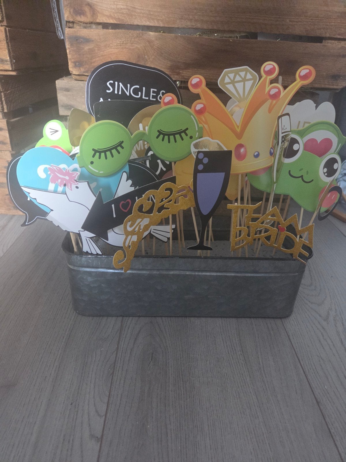 Photobooth props, Ophalen of Verzenden, Gebruikt, Versiering