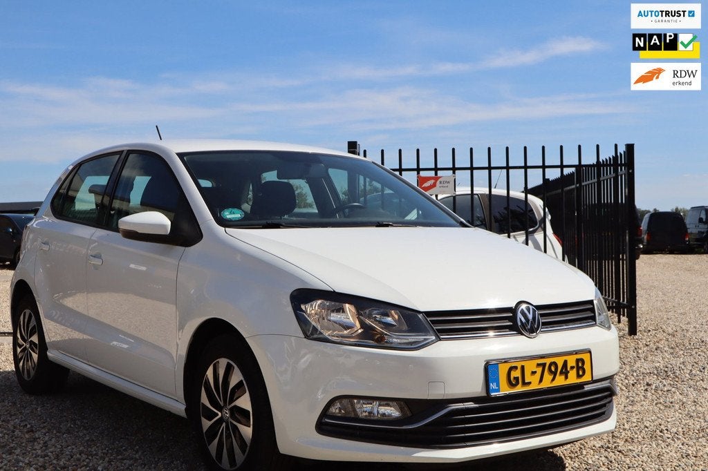 Volkswagen Polo 1.0 Comfortline 1ste EIGENAAR, Auto's, Volkswagen, Stof, Wit, Origineel Nederlands, Bedrijf