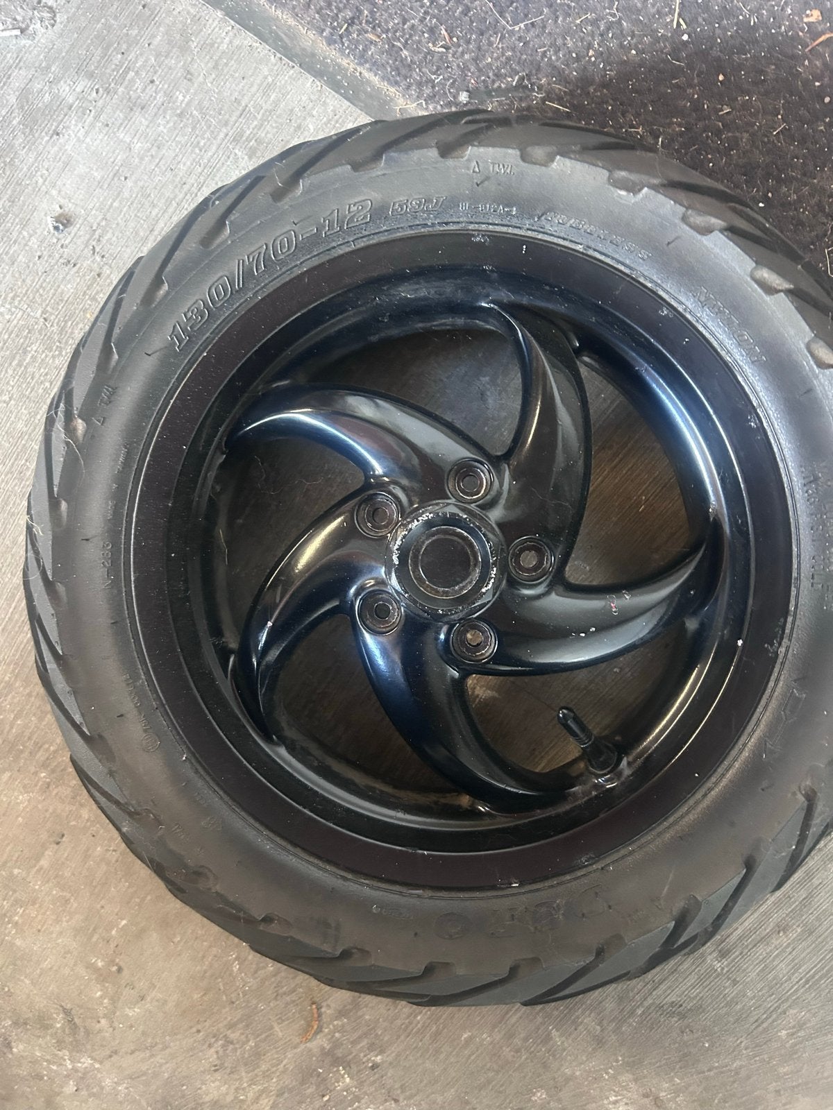 Runner velg zwart dubbeldisk, Ophalen, Gebruikt, Overige typen, Piaggio