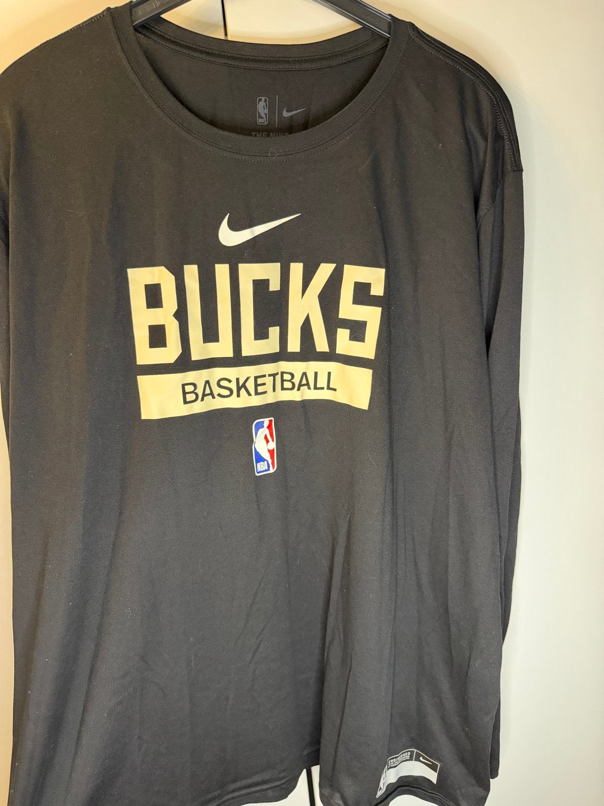 Nike Bucks Basketball shirt - Zwart - Maat XXL, Ophalen of Verzenden, Zo goed als nieuw, Overige maten, Zwart