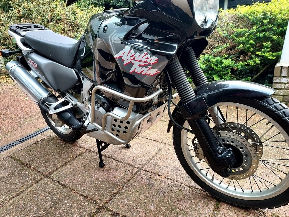 Honda XRV 750 Africa Twin RVS valbeugels set RD07+A Z.G.A.N., Ophalen of Verzenden, Zo goed als nieuw
