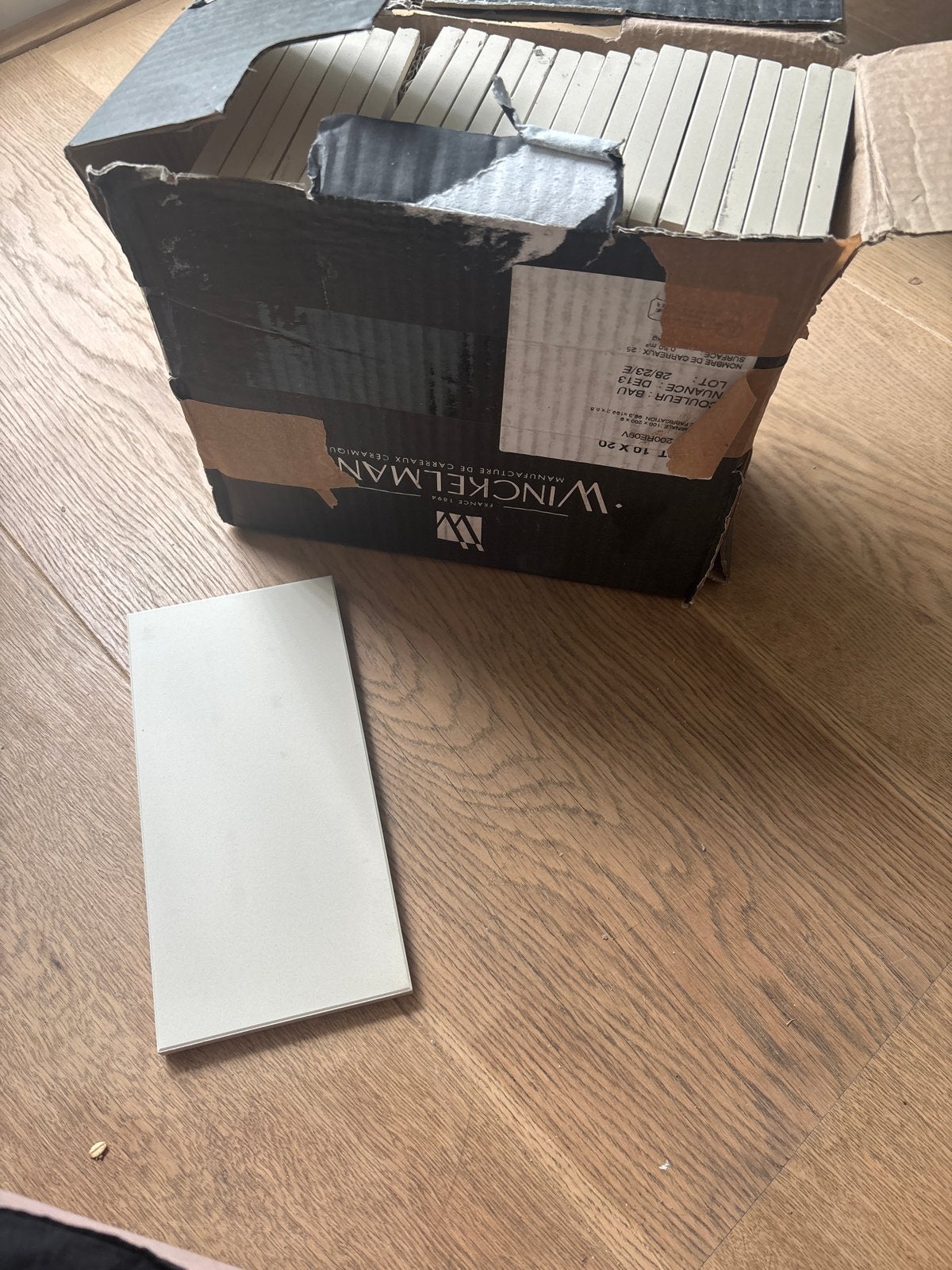 Winkelman Tegels Wit (BAU) 10x20 cm - Hele Doos, Ophalen, Nieuw, Minder dan 20 cm, 20 tot 40 cm