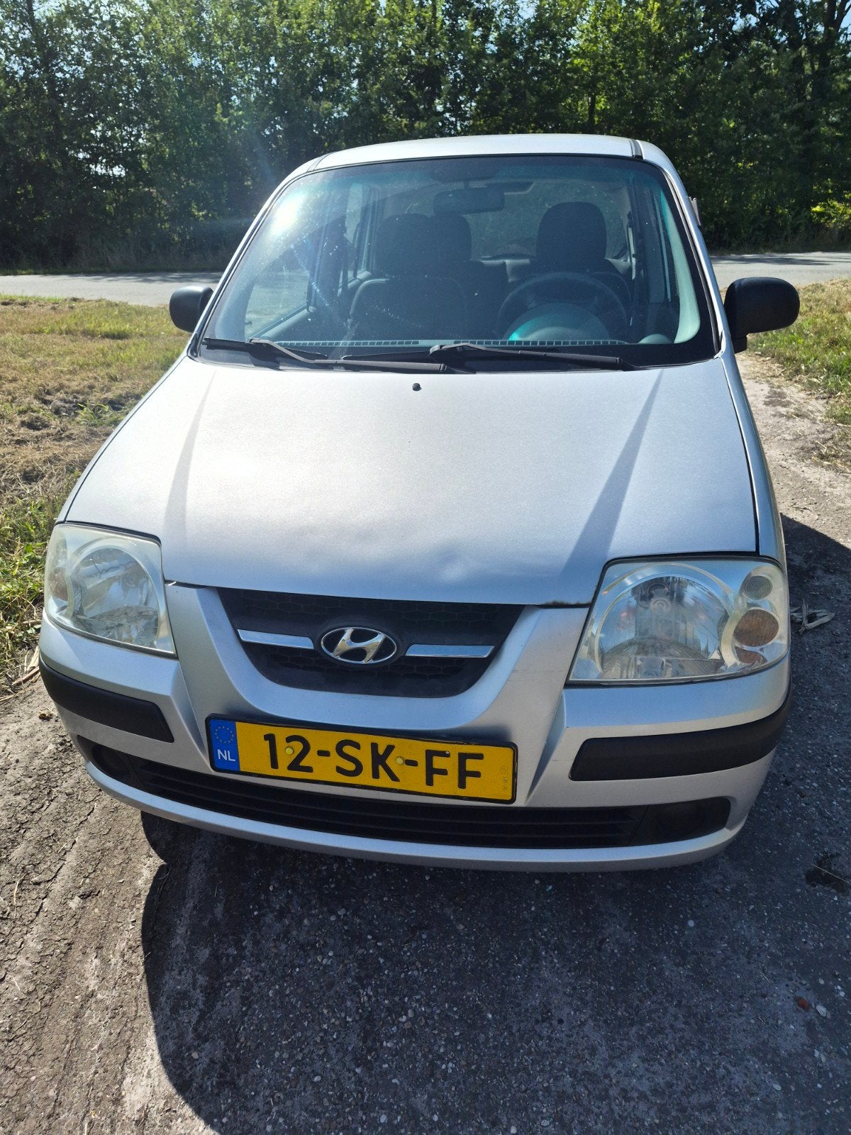 Hyundai Atos 1.1 2006 Grijs, Voorwielaandrijving, 31 €/maand, 4 cilinders, Origineel Nederlands