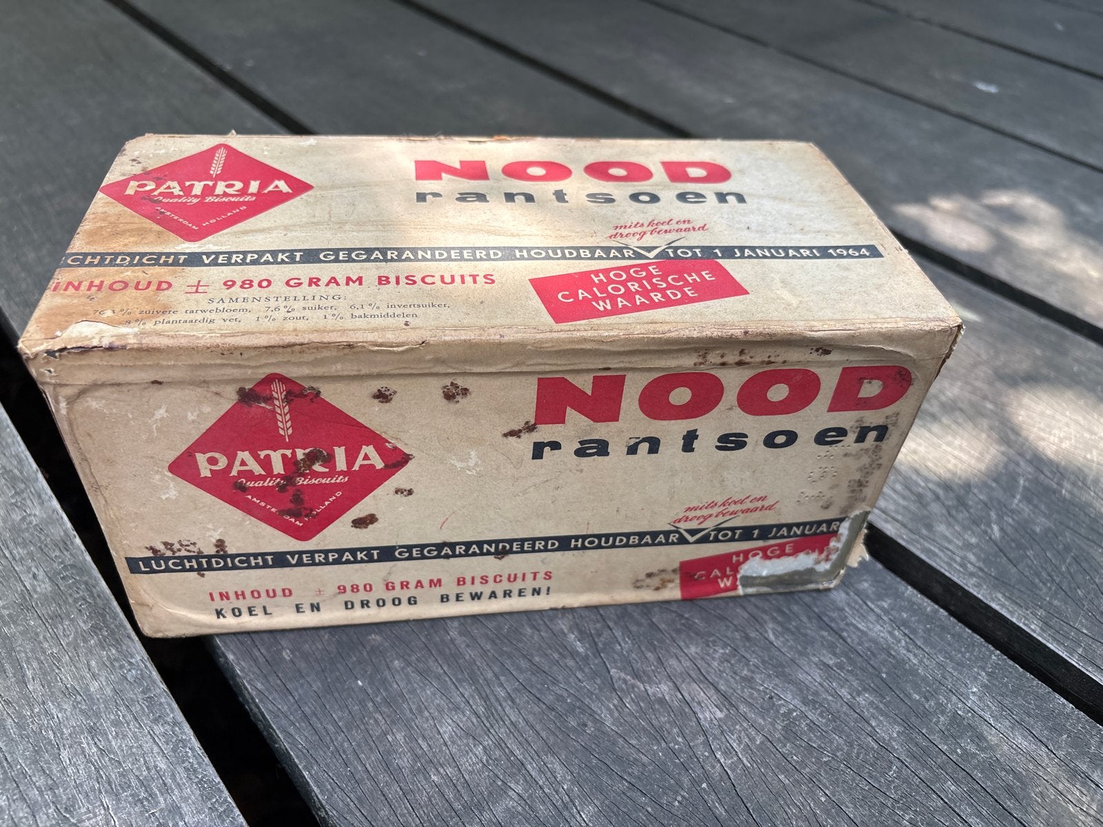 Vintage Patria Noodrantsoen Biscuits (1964), Ophalen, Gebruikt