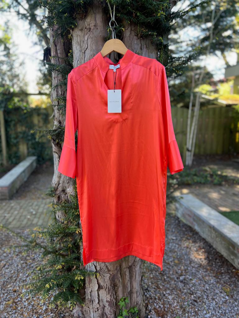 DEA KUDIBAL koraal oranje stretch silk dress NEW SALE- TIEN, Kleding | Dames, TIEN concepts, -, -, Nieuw